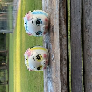 2 Vintage Ceramic Piggy Banks